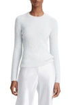 Vince Lurex Eyelash Sweater In Off White