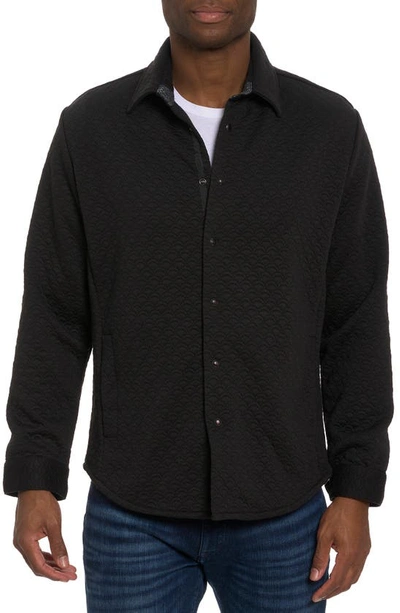 ROBERT GRAHAM DOWNEY KNIT SNAP FRONT SHIRT