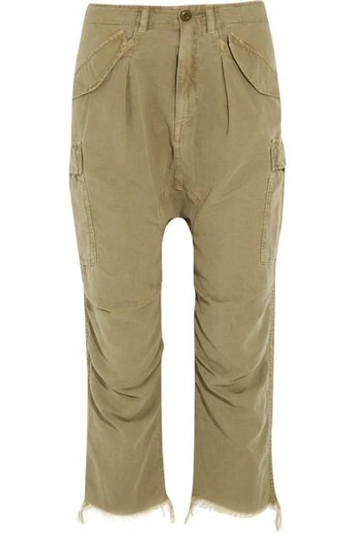 R13 Frayed Cotton-blend Cargo Trousers