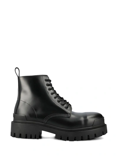 Balenciaga Men's Strike 20mm Boots In Black