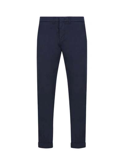 Fay Trousers In Dark Denim Blue