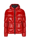 Herno Logo-patch Padded Puffer Jacket In Red