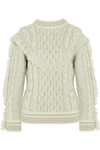 ALANUI FRINGED CABLE-KNIT CASHMERE SWEATER