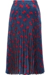 GUCCI PLISSÉ-LAMÉ MIDI SKIRT