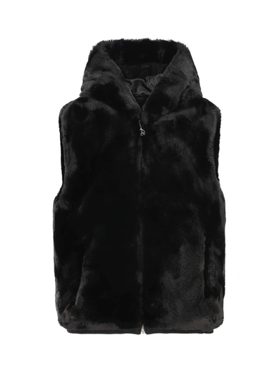 Moose Knuckles State Bunny Vest In Black