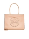 Tory Burch Small Ella Tote Bag In Light Sand