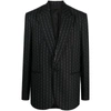 Alyx Embroidered Wool-cashmere Blazer In Black/white