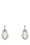 Magda Butrym Crystal Cascade Drop Earrings In Silver