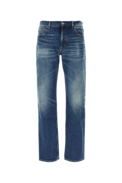 Prada Saint Laurent Faded Jeans In F Nero