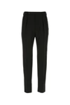 Saint Laurent Pantalone In Lana Nera Uomo In 1000