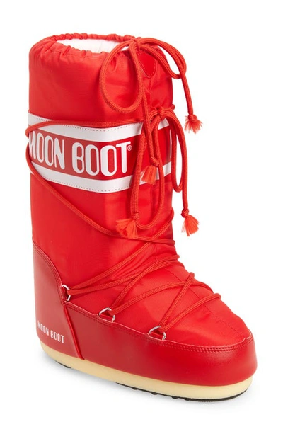 Moon Boot Icon Snow Boots In Red