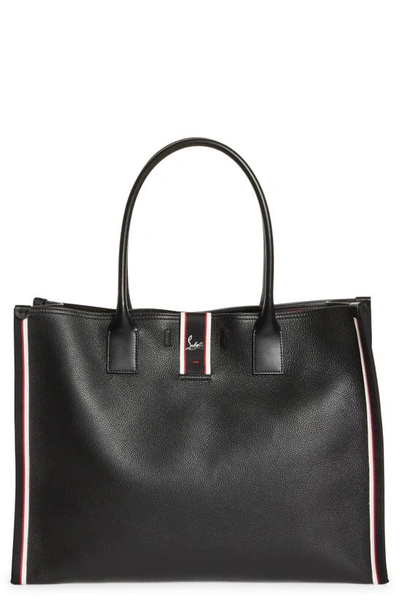 Christian Louboutin Extra Large Nastroloubi Fique À Vontade Leather Tote In Black Multi