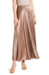 NIC + ZOE ELEVATED TEXTURED SATIN A-LINE MAXI SKIRT