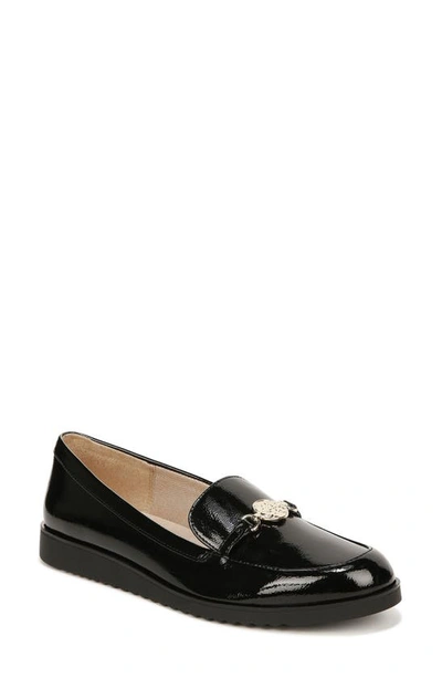 Lifestride Zen Loafers In Black Faux Patent