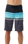 O'NEILL HYPERFREAK HEAT STRIPE BOARD SHORTS