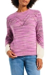 Nic + Zoe Winter Warmth Cotton Blend Sweater In Pink