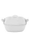 Le Creuset 4.5-quart Heritage Stoneware Deep Baker With Lid In White