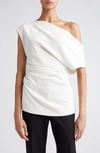 Proenza Schouler Asymmetric Crepe Top In White