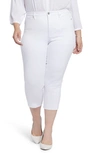 Nydj Chloe High Waist Release Hem Capri Jeans In Optic White