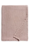 Parachute Cloud Cotton & Linen Gauze Throw Blanket In Clover
