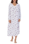 Eileen West Women's Sweater-knit Ballet Nightgown In Red Floral