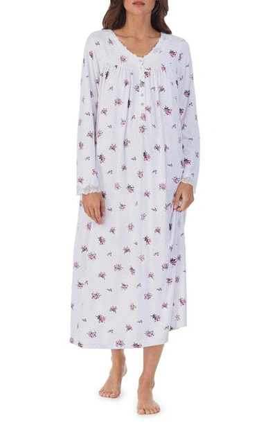 Eileen West Women's Sweater-knit Ballet Nightgown In Pink Bouquet