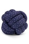 BEARABY HUGGET KNOT ORGANIC COTTON ACCENT PILLOW