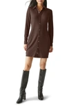 MICHAEL STARS KAYLA LONG SLEEVE MINIDRESS