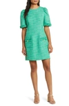 lilly pulitzer green tweed dress Lilly Pulitzer Ryner Boucle Tweed Shift Dress in Green