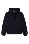 LACOSTE RELAXED FIT LOGO PATCH HOODIE