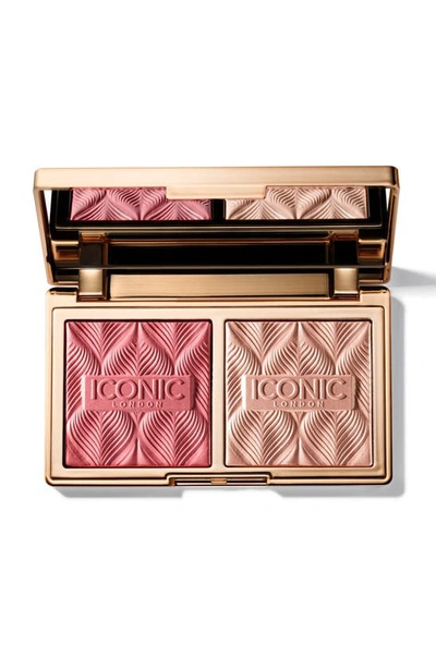 Iconic London Silk Glow Blush And Highlight Duo Rose Glow 0.21 oz