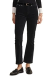 Vineyard Vines Cotton Blend Stretch Corduroy Kick Flare Pants In Jet Black