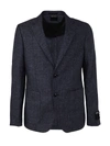 ZEGNA ZEGNA LINEN AND WOOL DECO JACKET CLOTHING