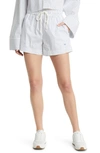 FRAME STRIPE DRAWSTRING LOUNGE SHORTS