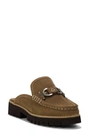 Donald Pliner Elta Suede Mule In Biscotti