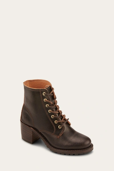 frye sabrina lace up
