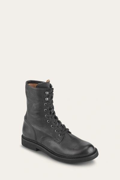The Frye Company Frye Dean Combat Lace-up Boots In Black