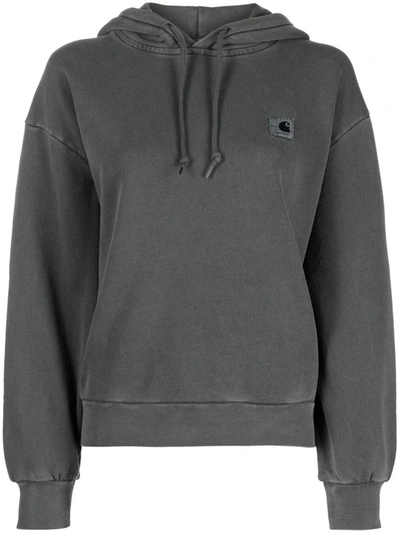 Carhartt Nelson Cotton Hoodie In Black
