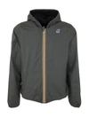 K-way Claude Hooded Nylon Jacket In Multicolour