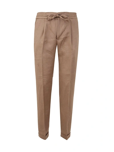 Michael Coal Mc Johnny 3954 Apertura Trousers With Coulisse In Brown