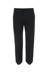 BOTTEGA VENETA BOTTEGA VENETA WOMAN MIDNIGHT BLUE COTTON CROPPED CUT PANT