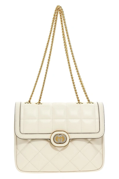 Gucci Women ' Deco' Small Shoulder Bag In White