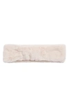 Ugg Faux Fur Headband In Pink Crystal