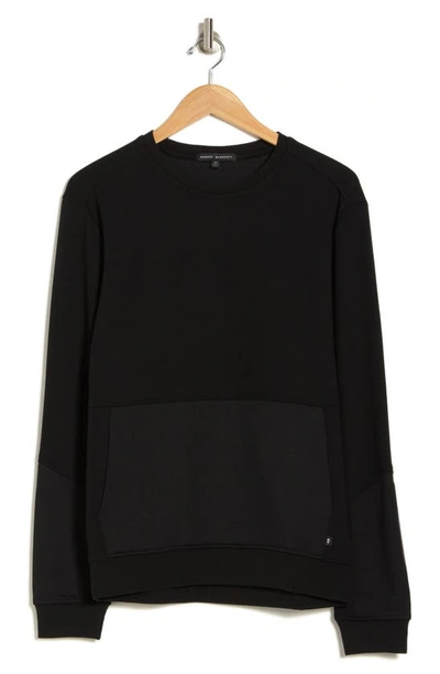 Robert Barakett Westbourne Kangaroo Pocket Sweatshirt In Black