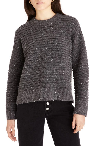 Madewell Donegal Elsmere Pullover Sweater In Donegal Charcoal
