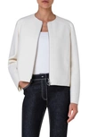 AKRIS PUNTO BOILED WOOL ZIP JACKET