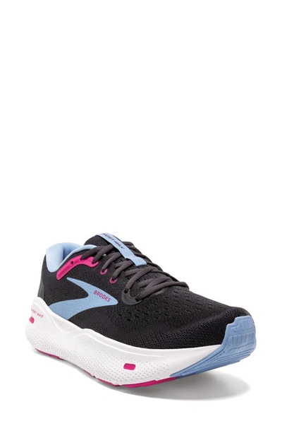 Brooks Ghost Max Running Shoe In Ebony/ Open Air/ Lilac Rose