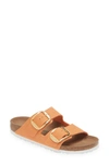 Birkenstock Women's Arizona Big Buckle Cotton Slide Sandals In Orange