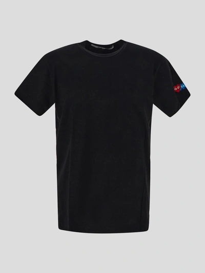 Comme Des Garçons Play Logo-patch Crew-neck T-shirt In Black