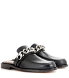 GIVENCHY CHAIN LEATHER SLIPPERS,P00262531